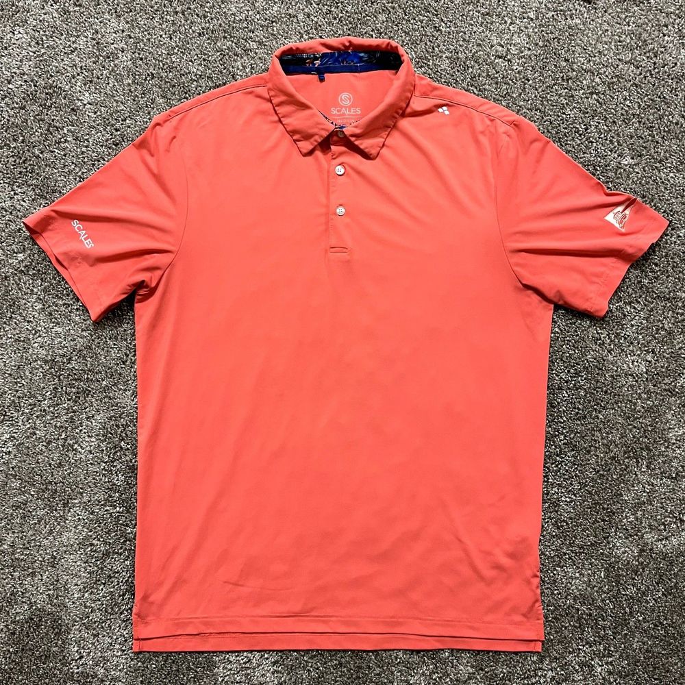 SCALES Gear Men's Offshore Core Polo Shirt Golf Fishing Size Medium